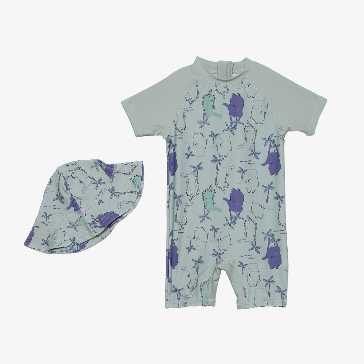 YAMP - Traje De Baño Bebé Niño Con Sombrero Yamp