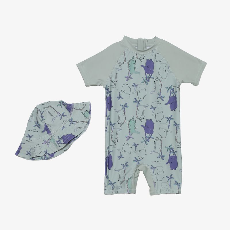YAMP - Traje De Baño Bebé Niño Con Sombrero Yamp