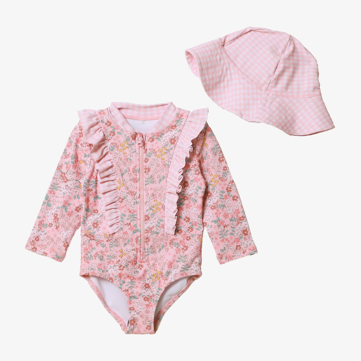 YAMP - Traje De Baño Bebé Niña Con Gorro Yamp