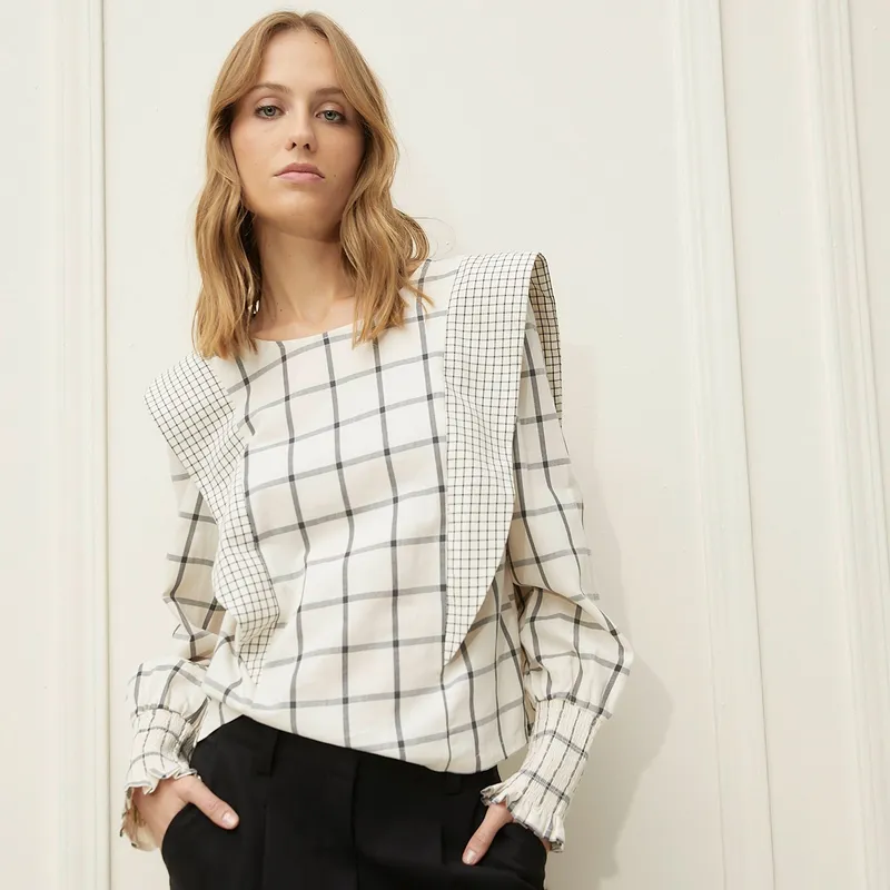 BASEMENT - Blusa Manga Larga Casual Mujer Basement