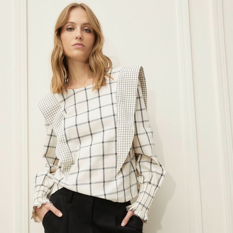 BASEMENT - Blusa Manga Larga Casual Mujer Basement