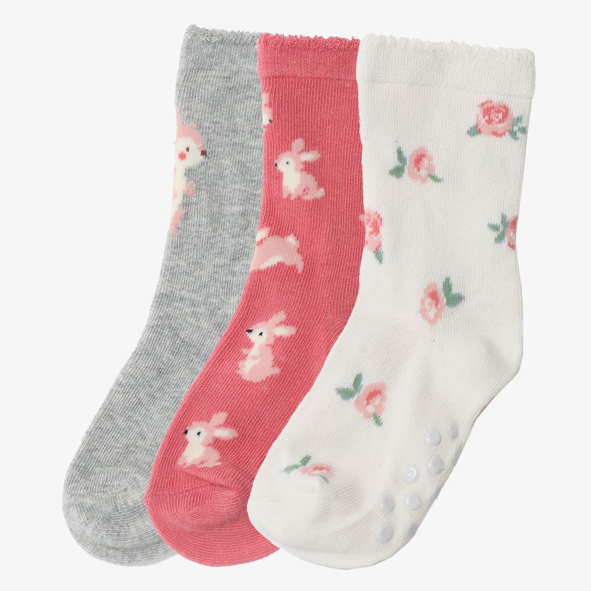 YAMP - Medias Largas Niña Pack X3 Algodón Yamp