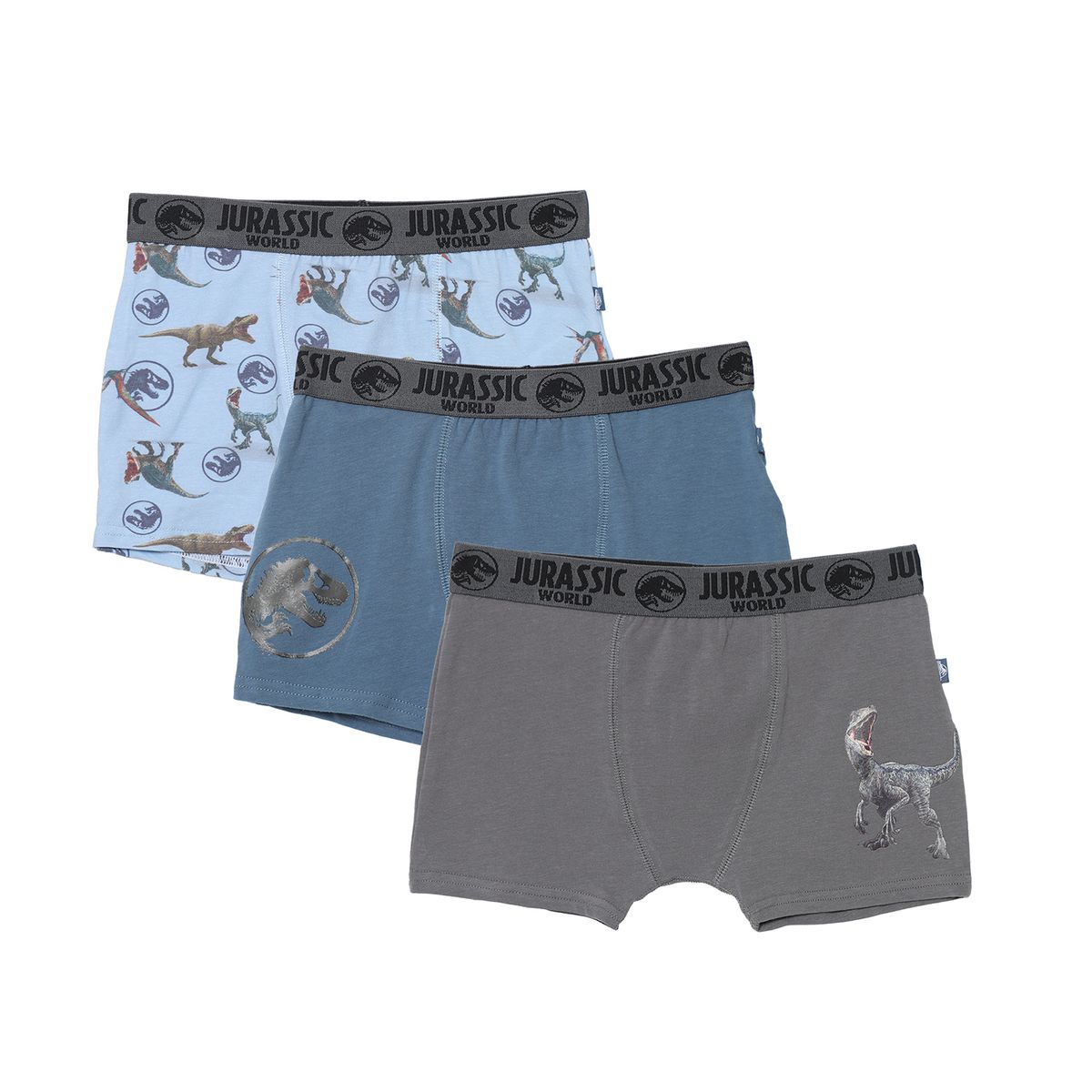 JURASSIC WORLD - Boxer Niño Algodón Pack X3 Jurassic World