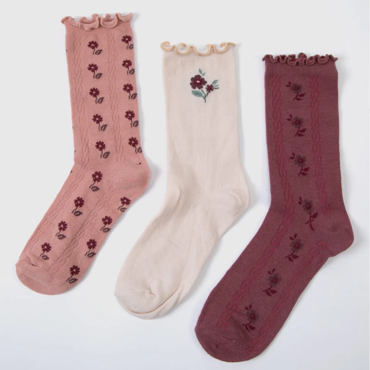 ELEVEN - Medias Largas Niña Pack X3 Algodón Eleven