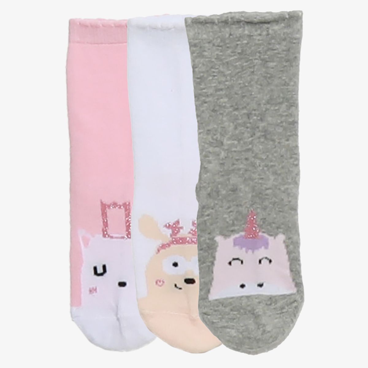 YAMP - Pack X3 Medias Largas Niña Algodón Yamp  