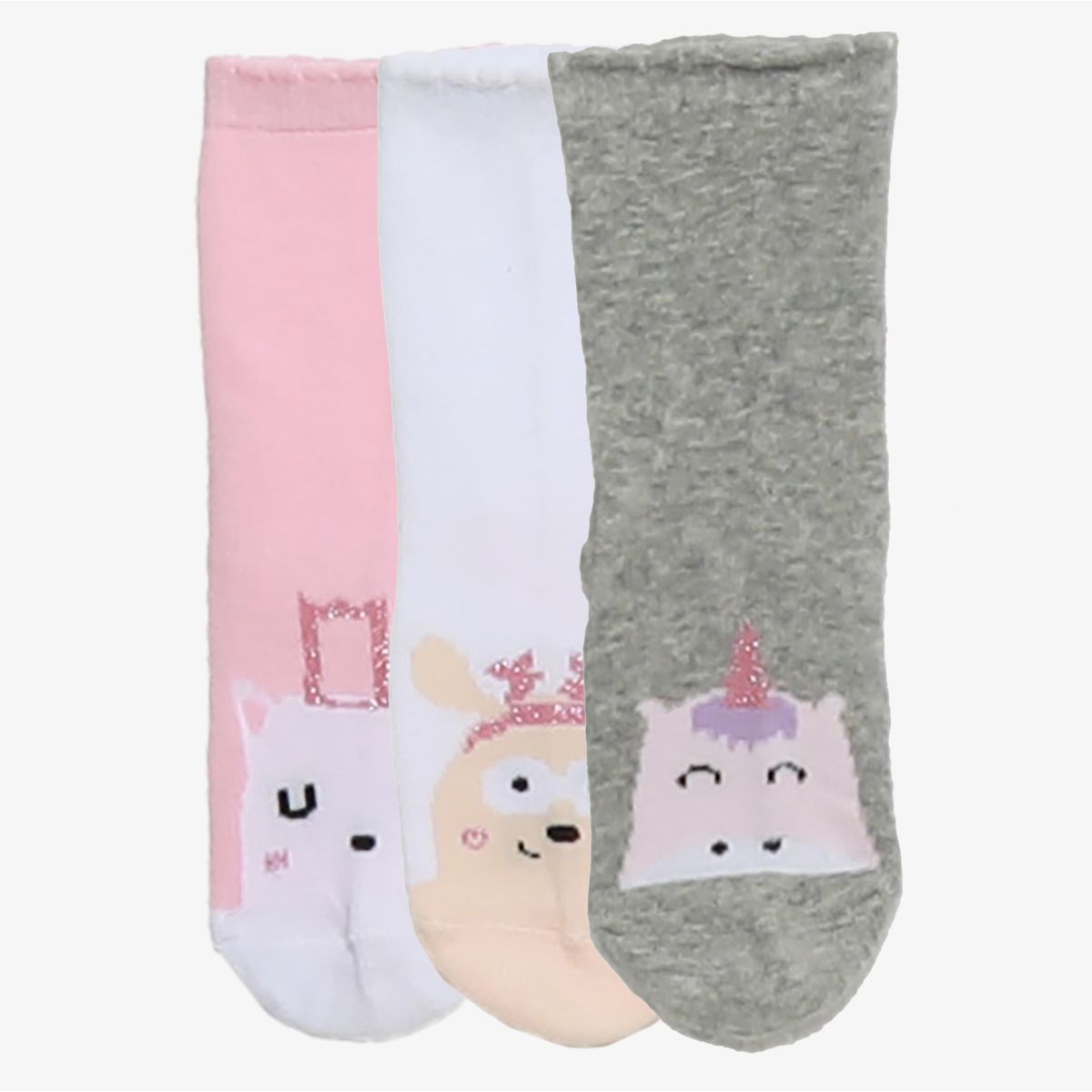 YAMP - Pack X3 Medias Largas Niña Algodón Yamp  