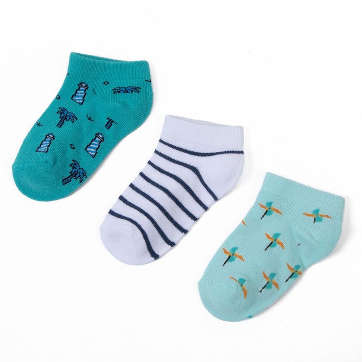 YAMP - Medias Cortas Niño Pack X3 Algodón Yamp