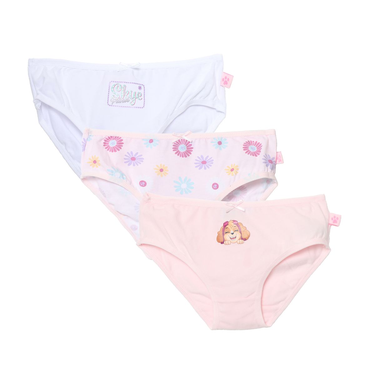 PAW PATROL - Calzones Niña Algodón Pack X3 Paw Patrol