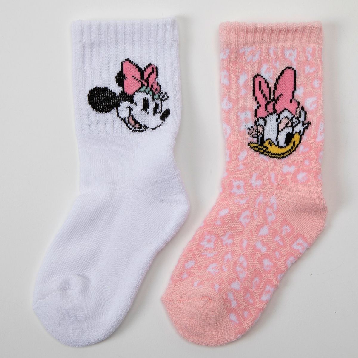 MINNIE - Pack X2 Medias Largas Niña Algodón Minnie  