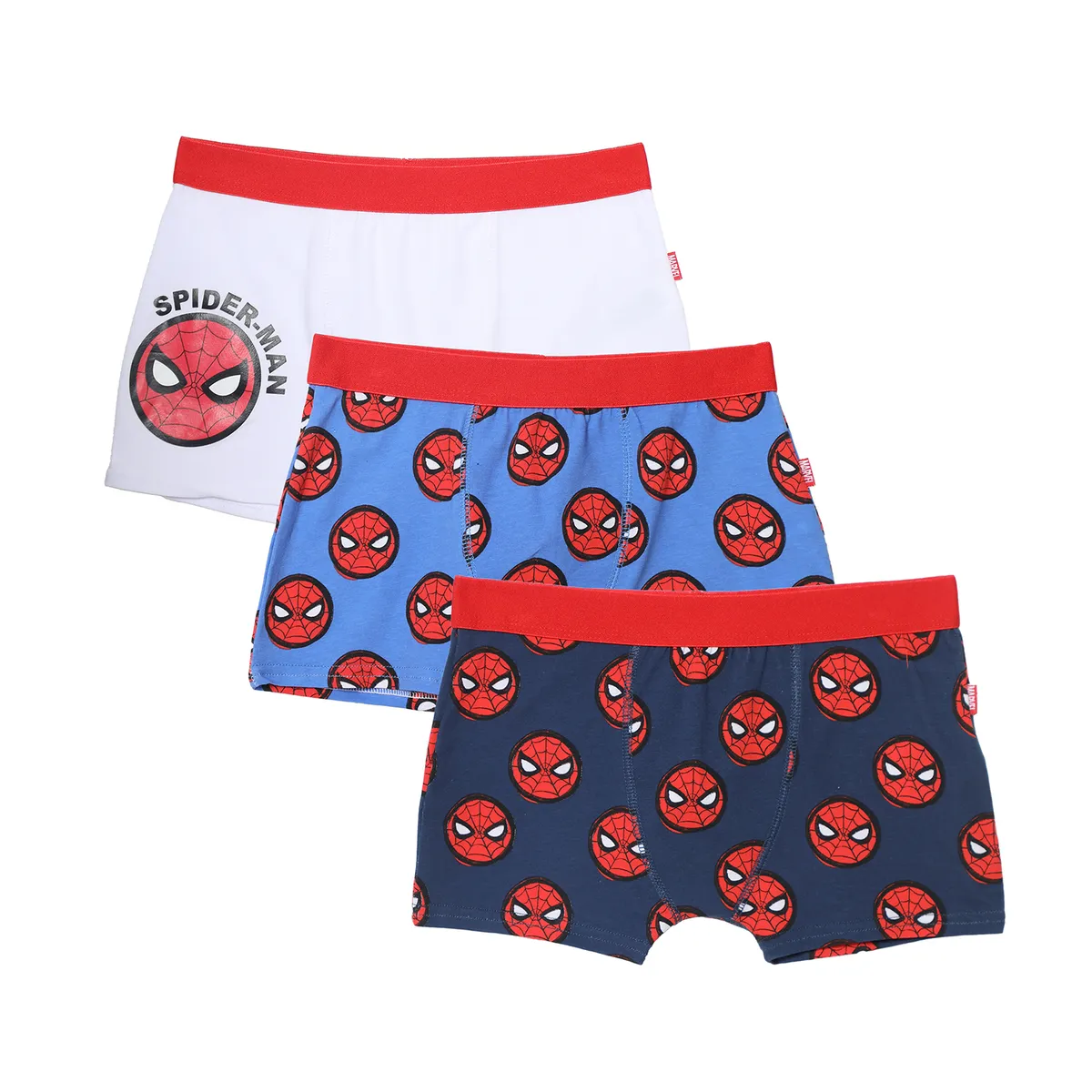 SPIDERMAN - Boxer Niño Algodón Pack X3 Spiderman