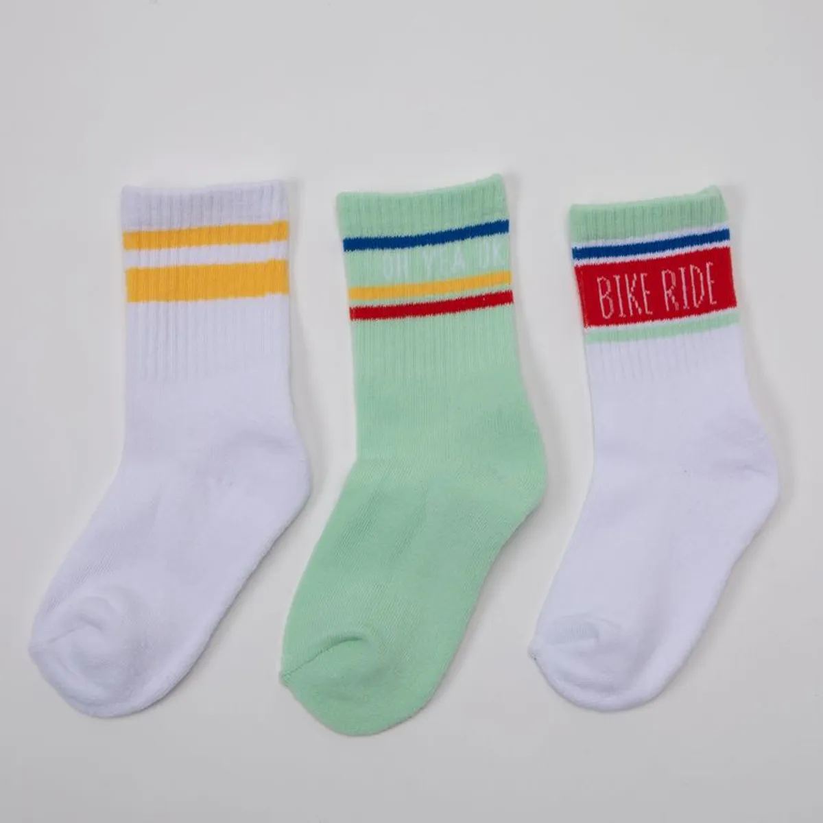 YAMP - Medias Largas Niño Pack X3 Algodón Yamp