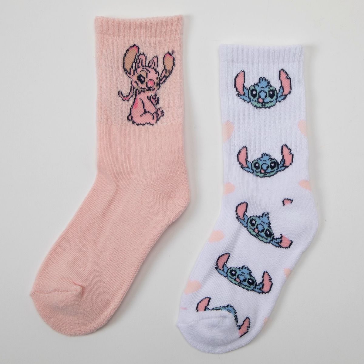 DISNEY - Pack X2 Medias Largas Niña Lilo Y Stitch  