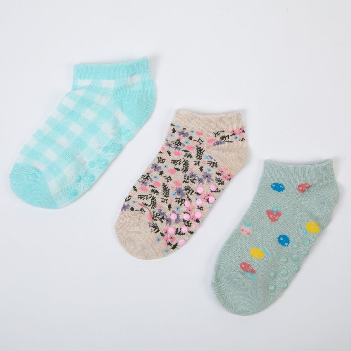 YAMP - Pack X3 Medias Cortas Niña Algodón Yamp  