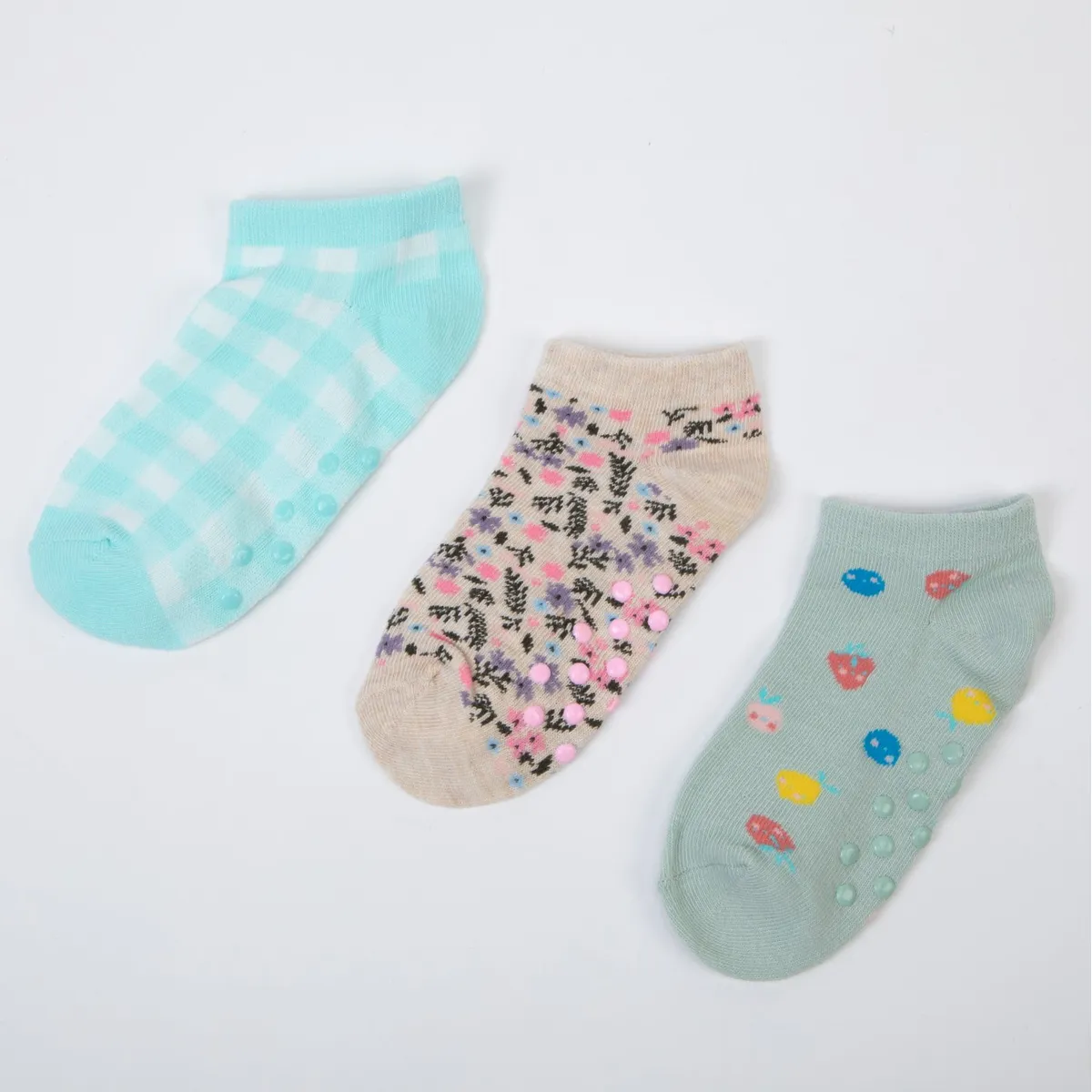 YAMP - Pack X3 Medias Cortas Niña Algodón Yamp  