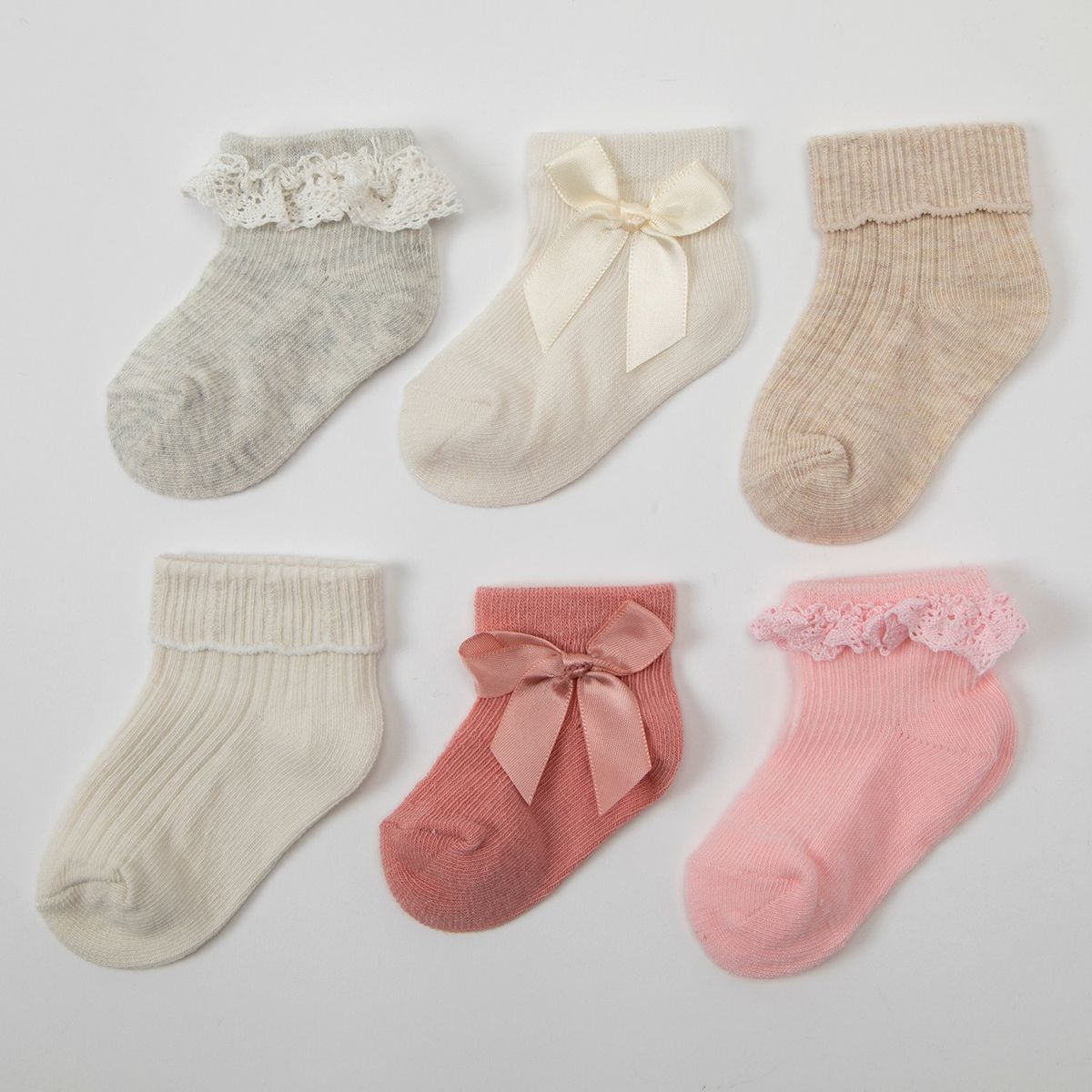 YAMP - Medias Bebé Niña Pack X3 Algodón Yamp