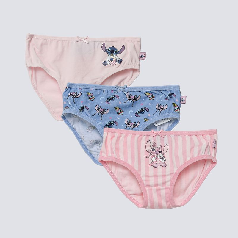 DISNEY - Calzones Niña Pack X3 Lilo Y Stitch