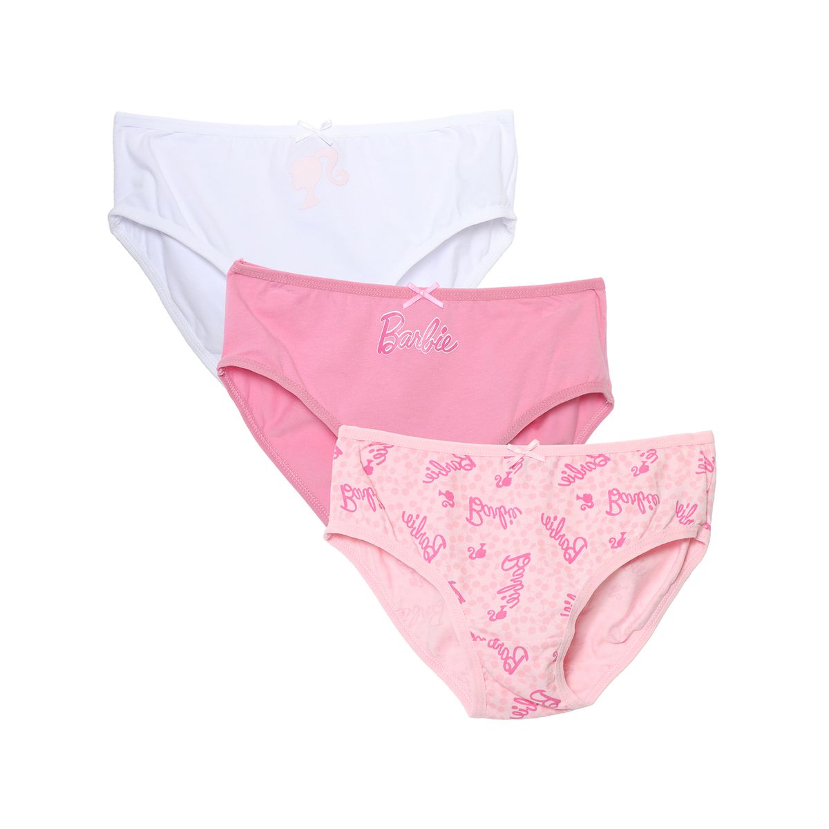 BARBIE - Calzones Niña Pack X3 Algodón Barbie