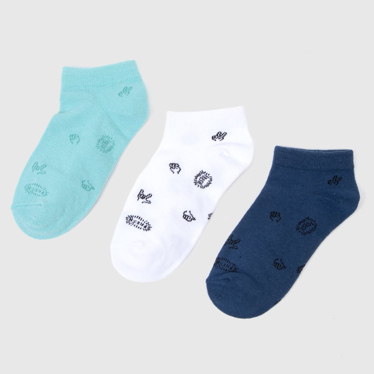 FEDERATION - Medias Cortas Niño Pack X3 Algodón Federation