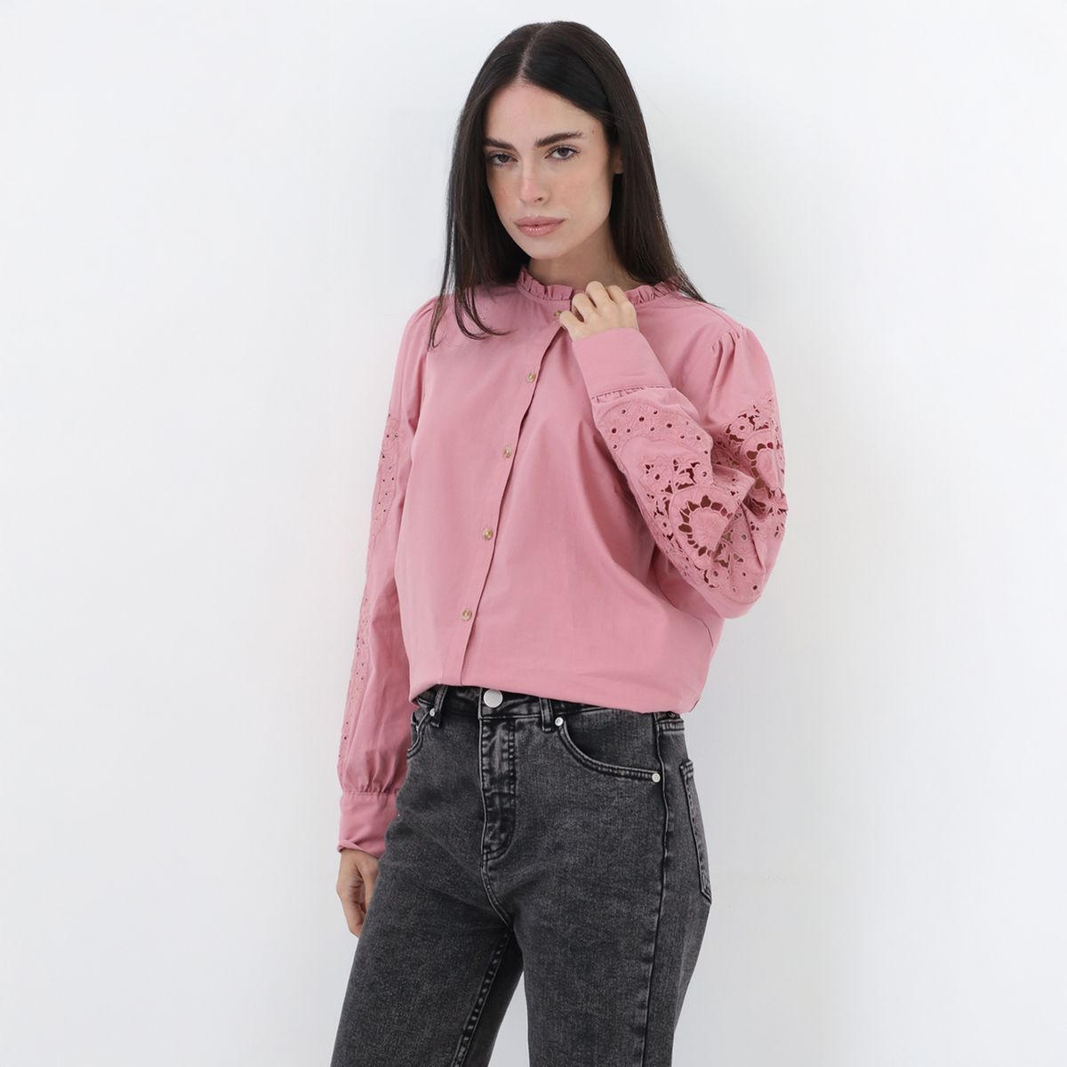 ELLE - Blusa Casual 100% Algodón Mujer Elle