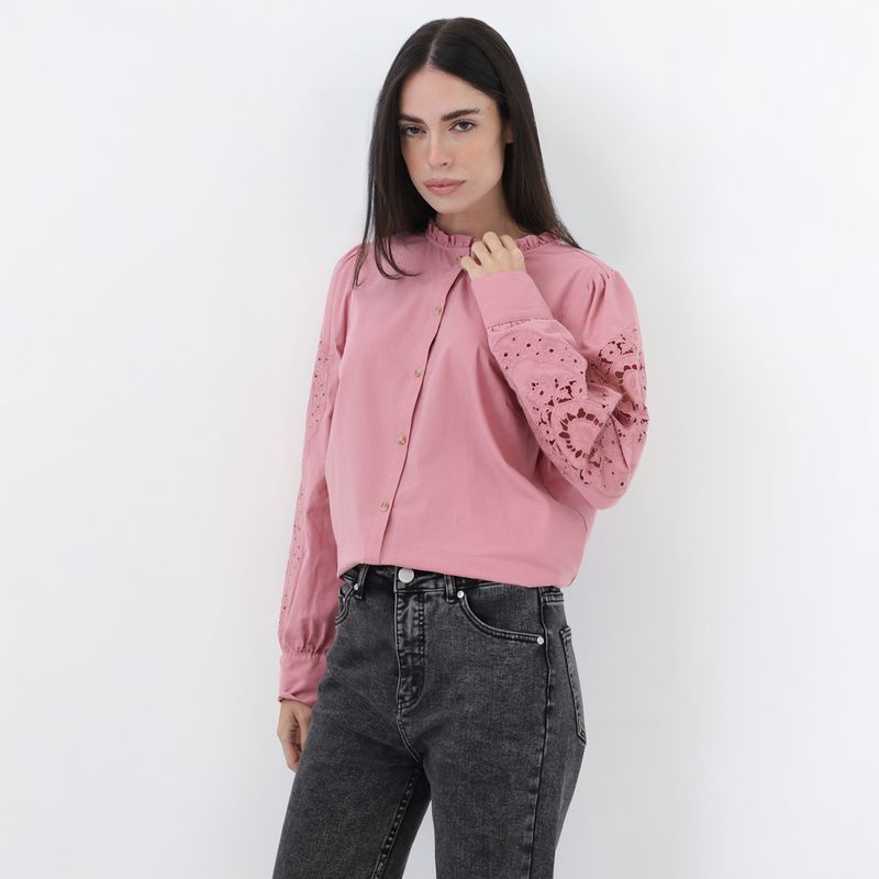 ELLE - Blusa Casual 100% Algodón Mujer Elle