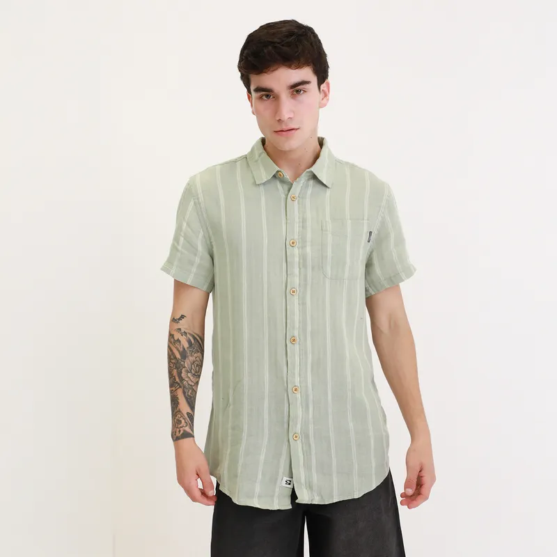 DOO AUSTRALIA - Camisa Algodón Manga Corta Casual Doo Australia