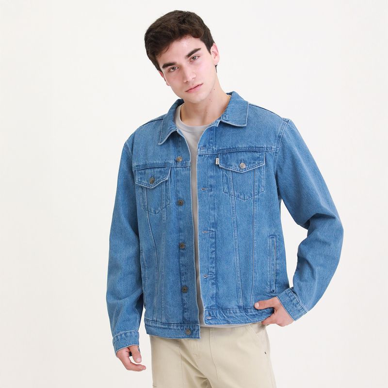 BEARCLIFF - Casaca 100% Algodón Denim Bearcliff