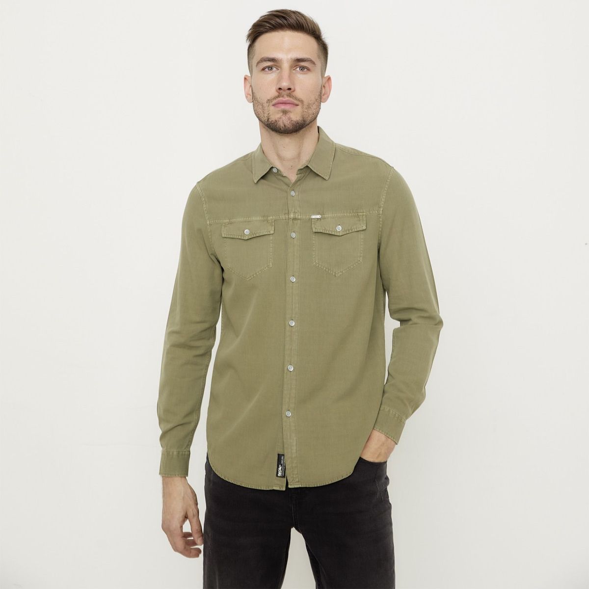 MOSSIMO - Camisa Algodón Regular Fit Hombre Mossimo