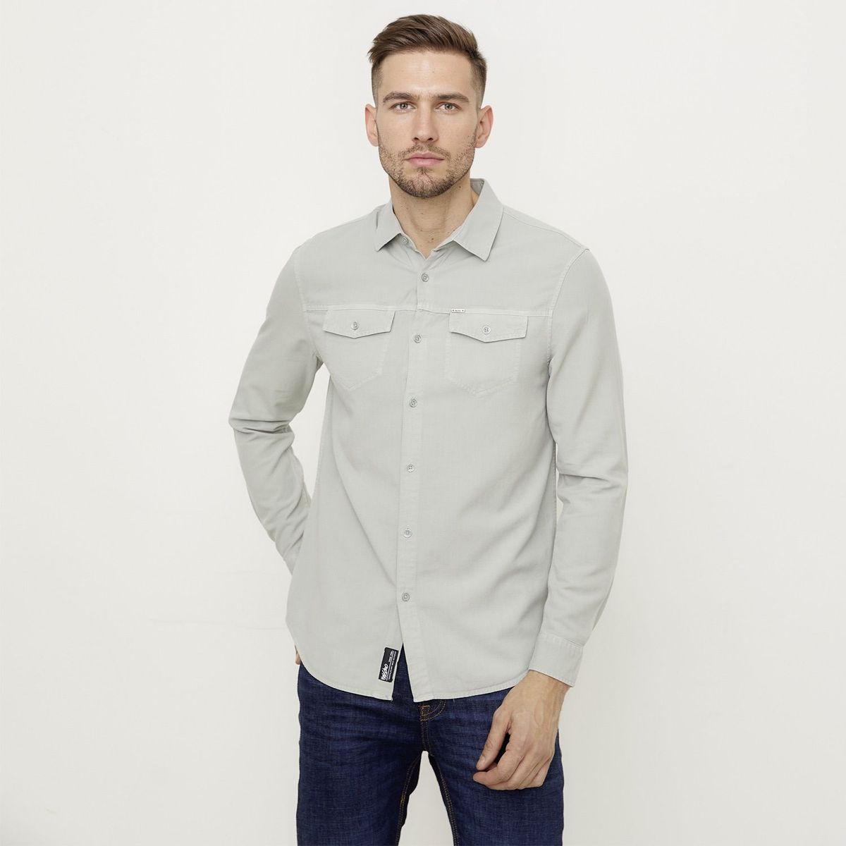 MOSSIMO - Camisa Algodón Regular Fit Hombre Mossimo