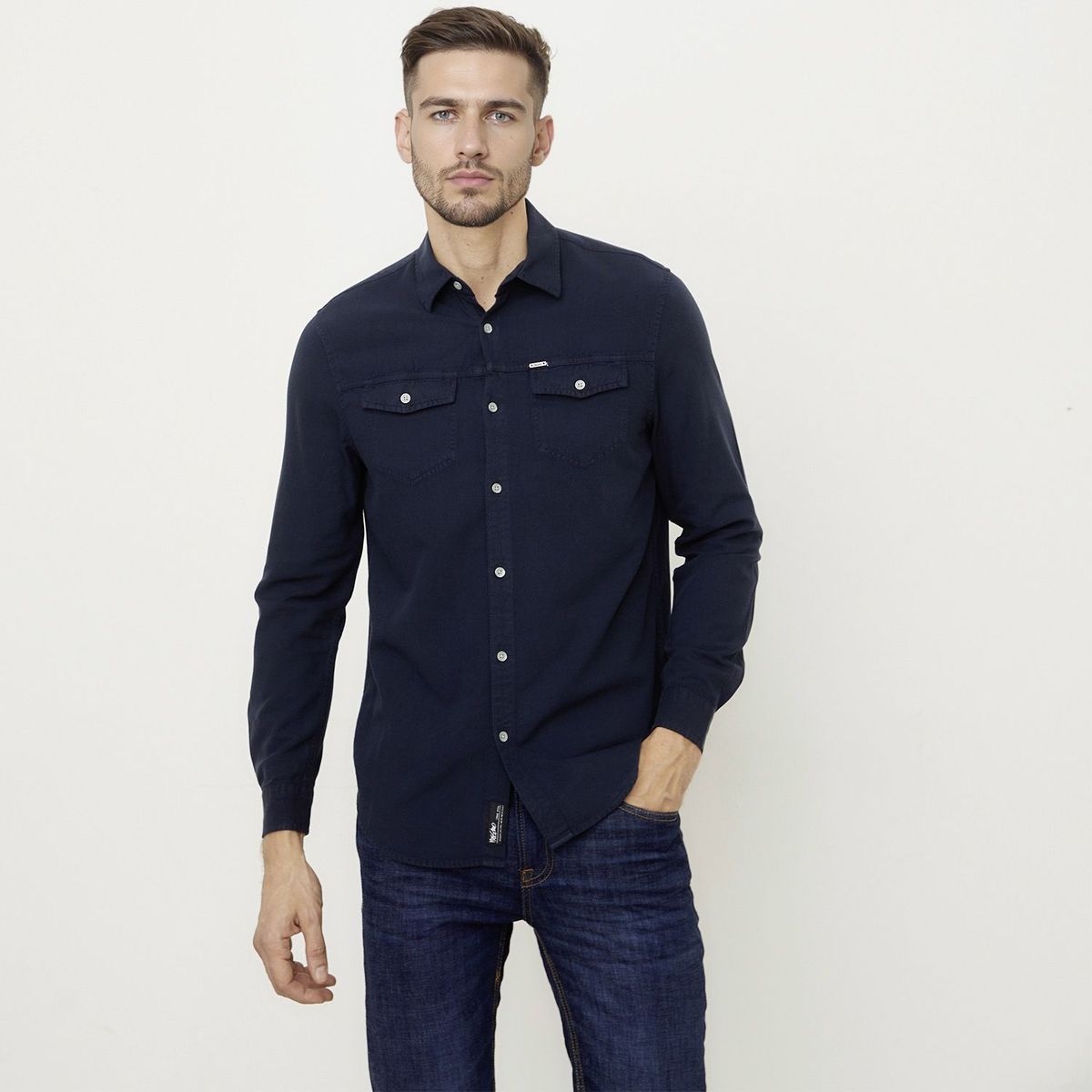MOSSIMO - Camisa Algodón Regular Fit Hombre Mossimo