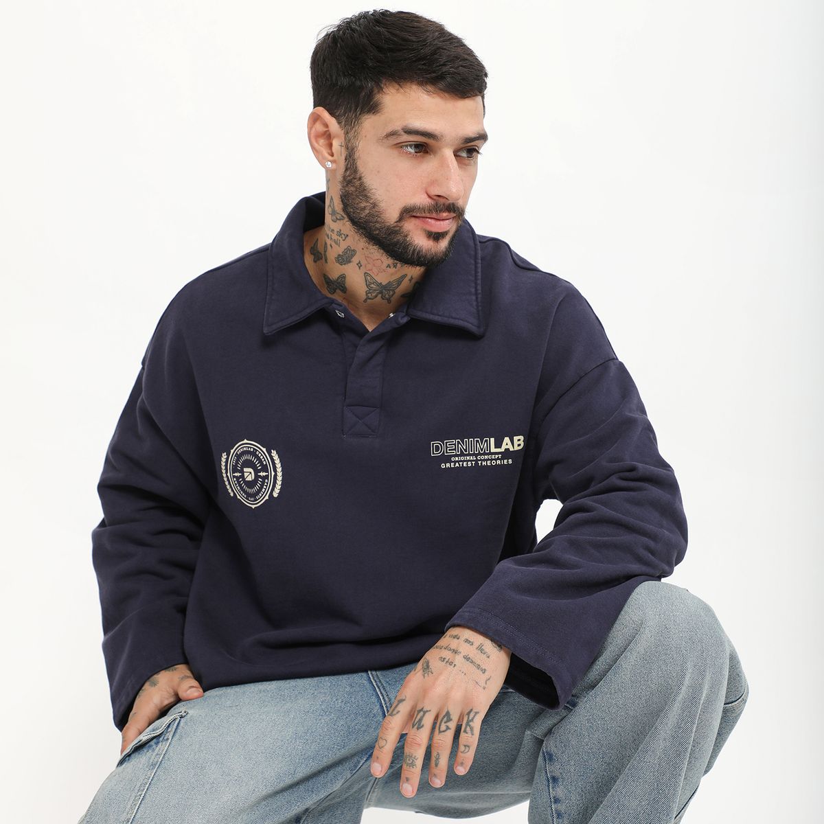 DENIMLAB - Chompa 100% Algodón Juvenil Hombre Denimlab