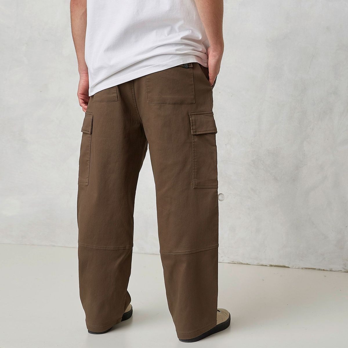 BEARCLIFF - Pantalón Algodón Cargo Fit Baggy Hombre Bearcliff