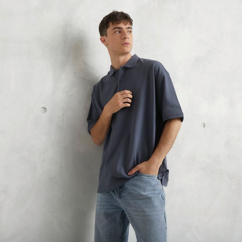 BEARCLIFF - Polo 100% Algodón Manga Corta Hombre Bearcliff