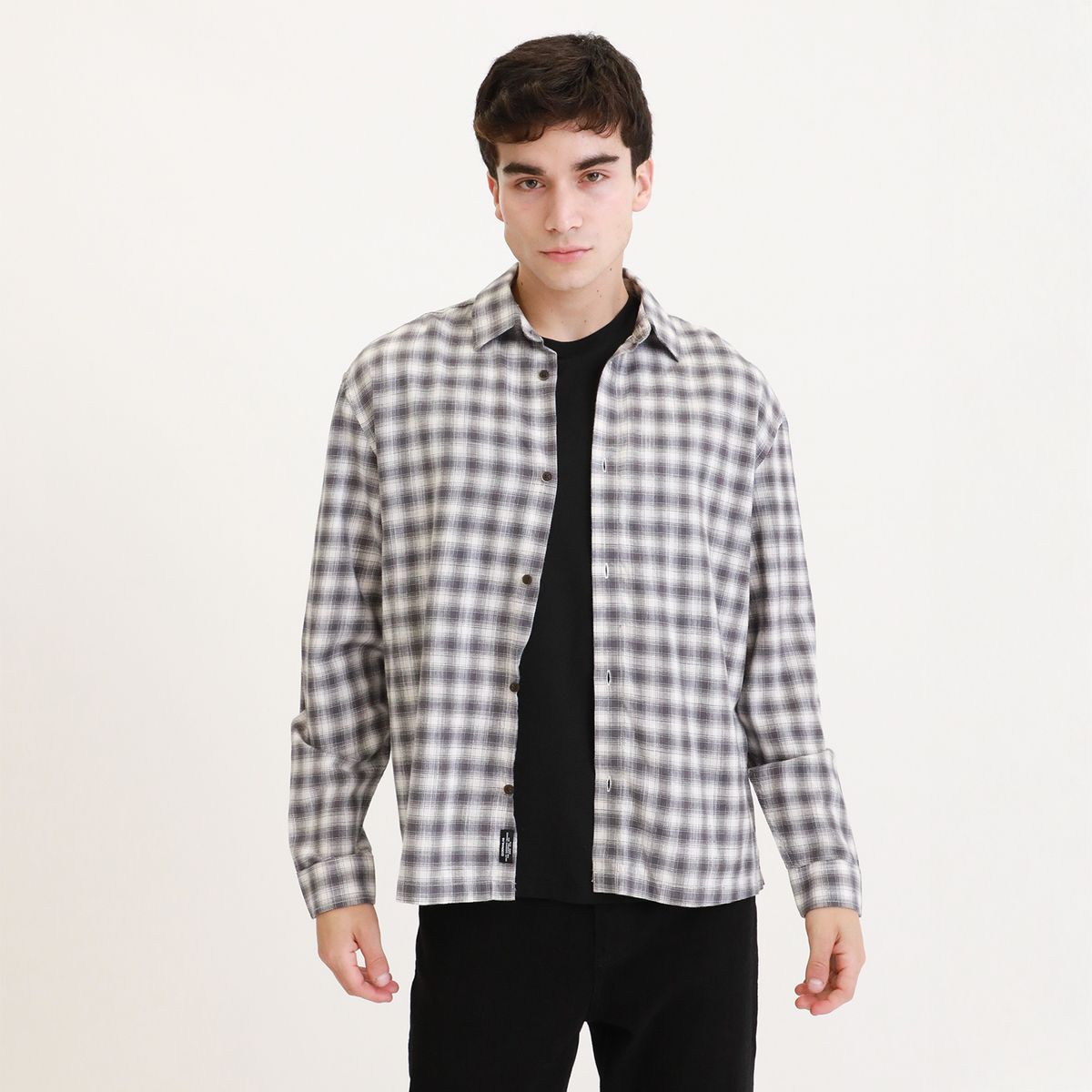 DENIMLAB - Camisa 100% Algodón Casual Hombre Denimlab