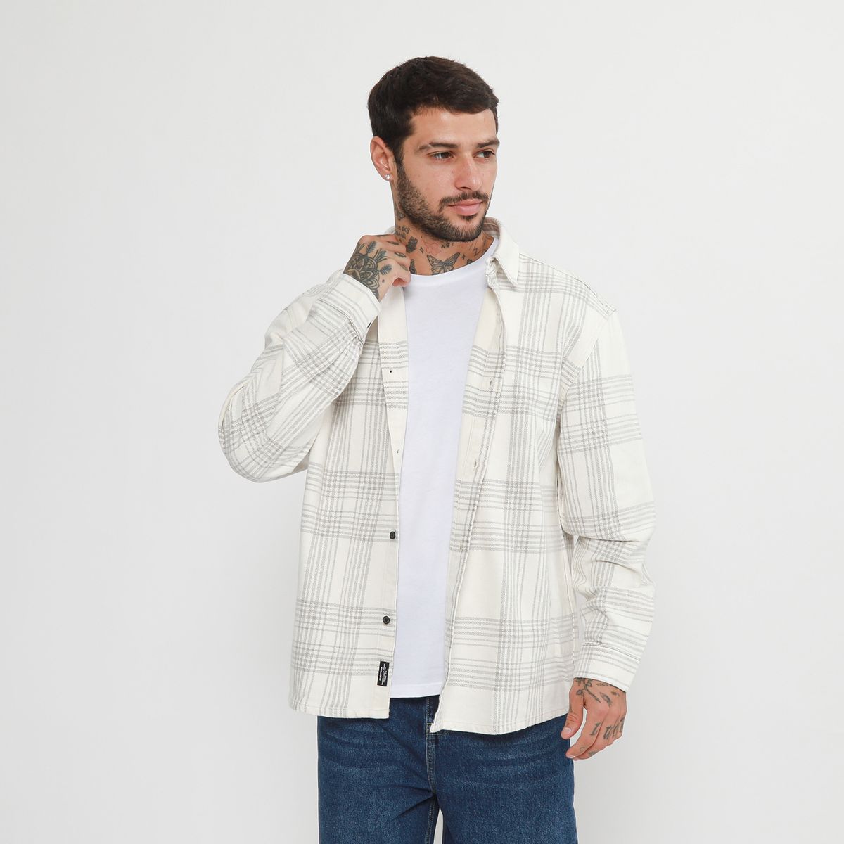 DENIMLAB - Camisa 100% Algodón Regular Fit Hombre Denimlab