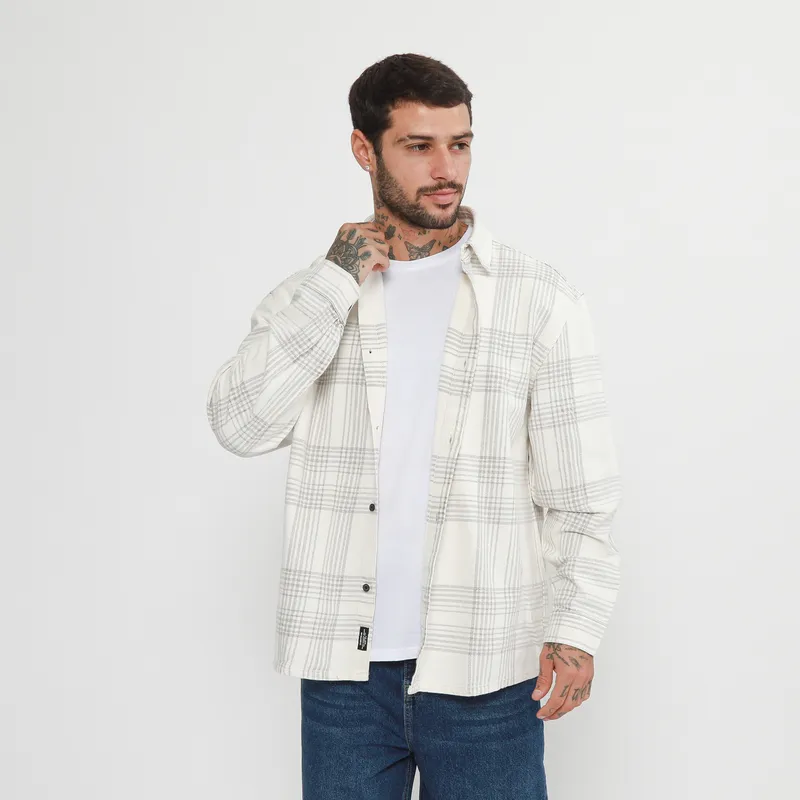 DENIMLAB - Camisa 100% Algodón Regular Fit Hombre Denimlab