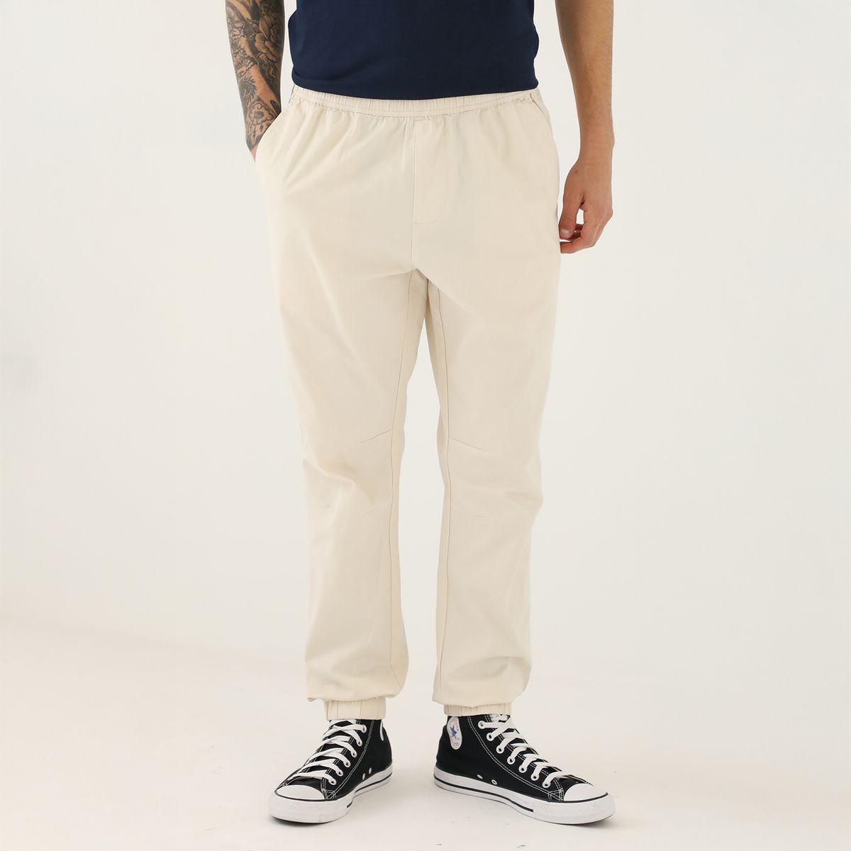 BEARCLIFF - Pantalón 100% Algodón Jogger Fit Hombre Bearcliff