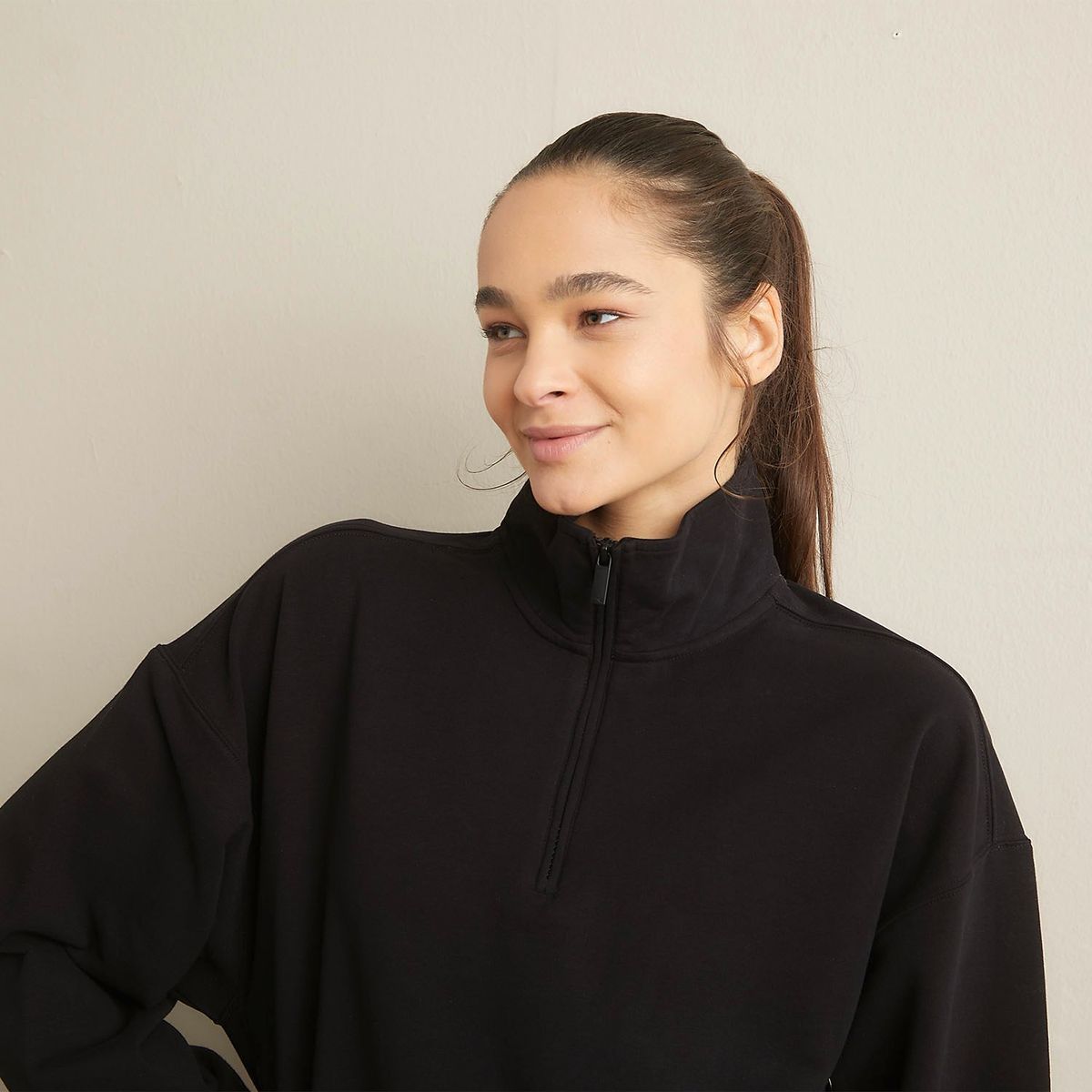 DIADORA - Polera Half Zipper Deportiva Mujer Diadora