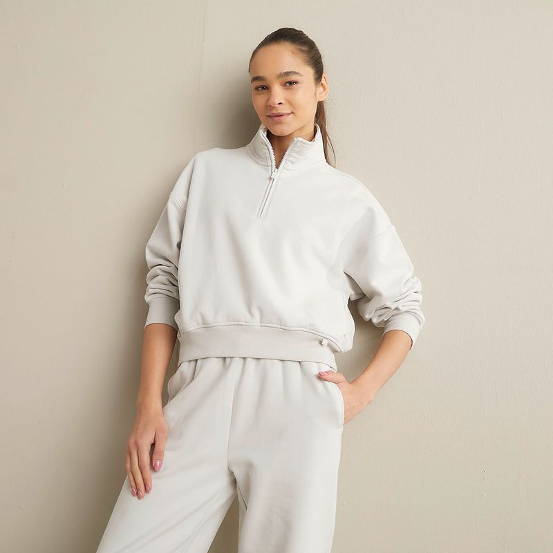 DIADORA - Polera Half Zipper Deportiva Mujer Diadora