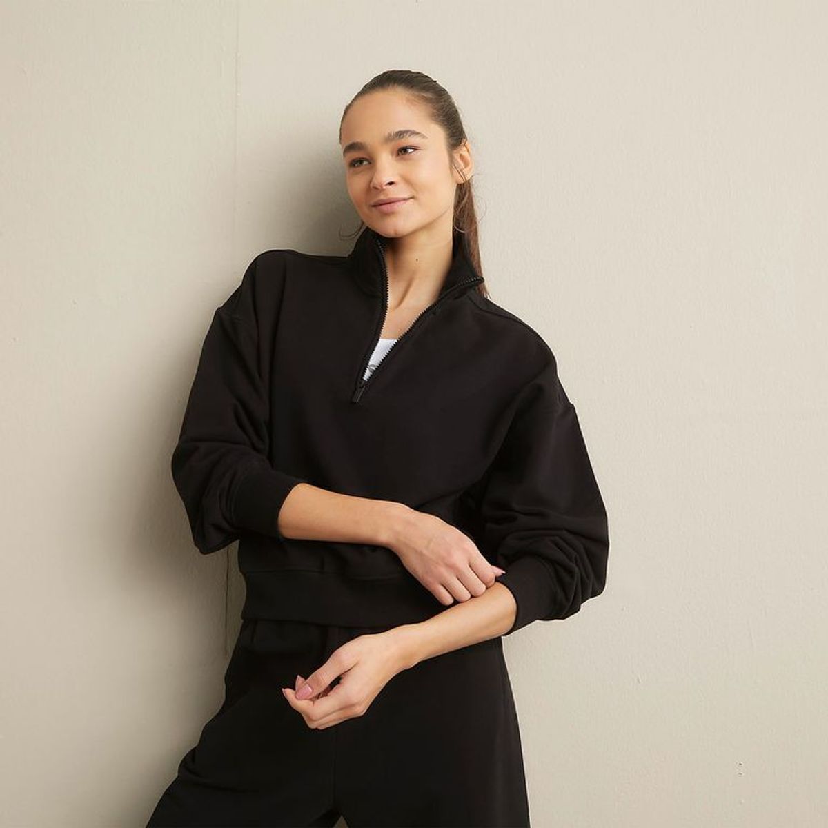 DIADORA - Polera Half Zipper Deportiva Mujer Diadora