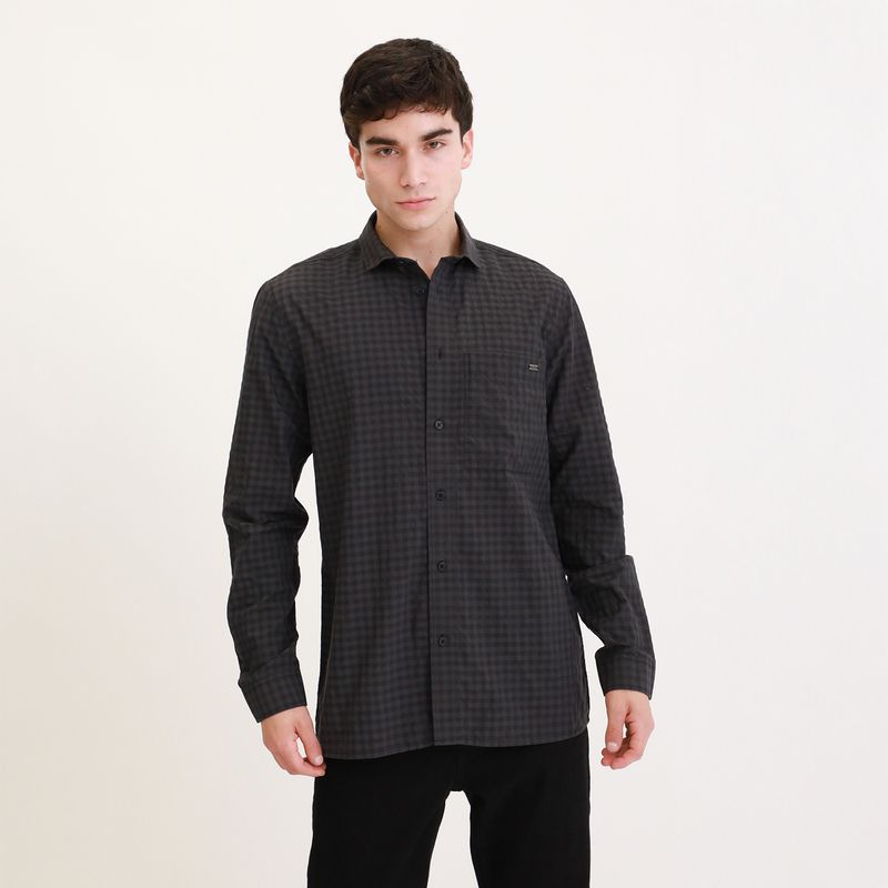 MOSSIMO - Camisa Manga Larga Casual Hombre Mossimo