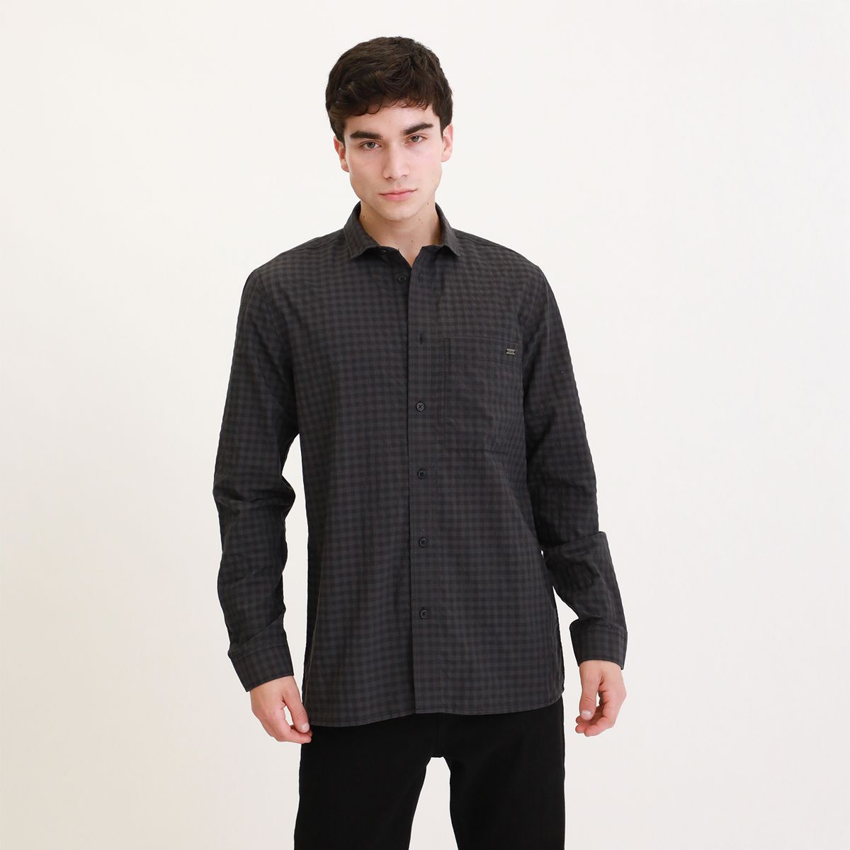 MOSSIMO - Camisa Manga Larga Casual Hombre Mossimo