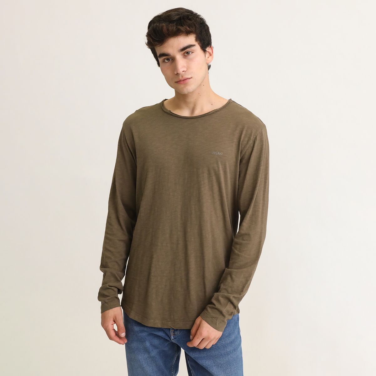 MOSSIMO - Polo 100% Algodón Manga Larga Hombre Mossimo