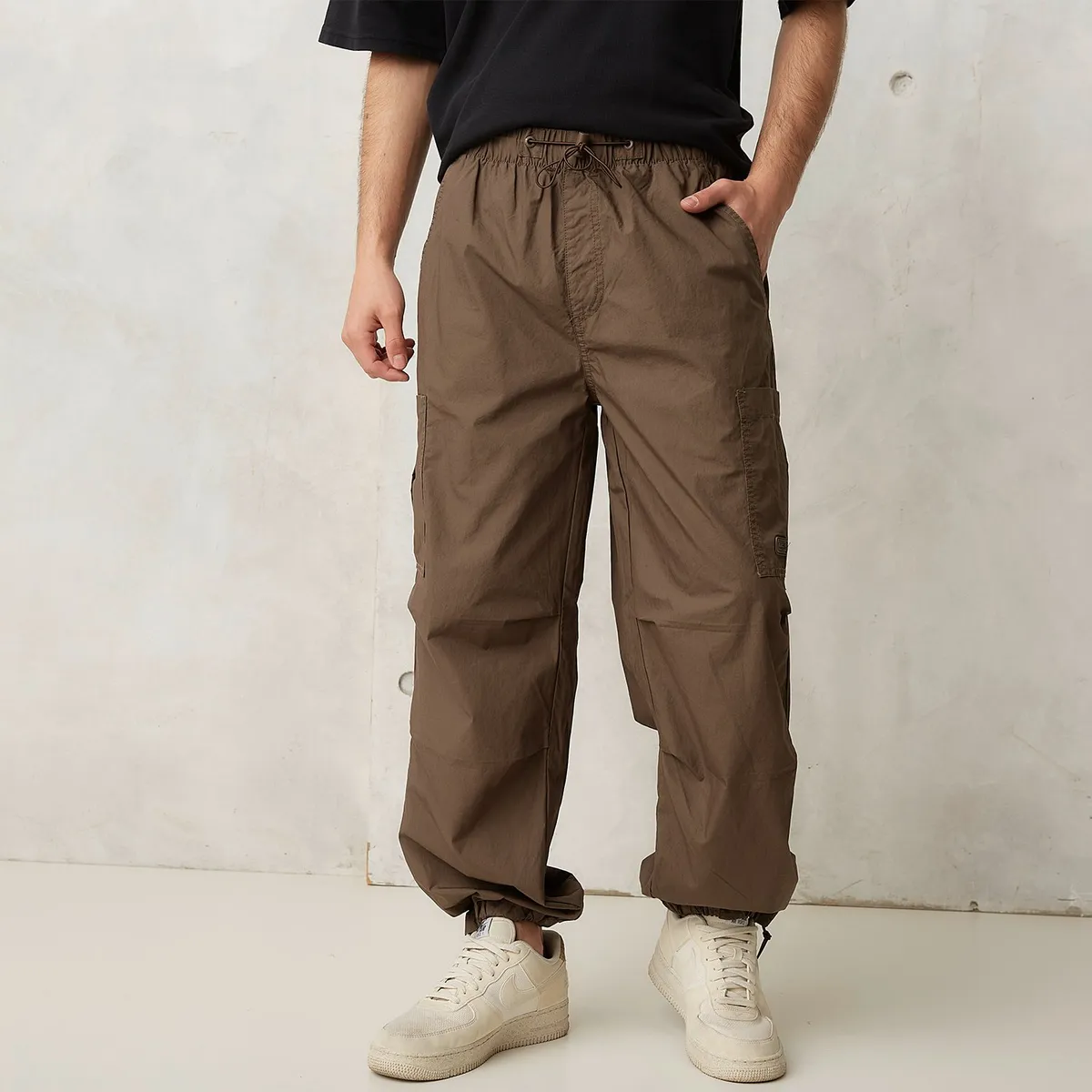 BEARCLIFF - Pantalón 100% Algodón Cargo Fit Casual Hombre Bearcliff