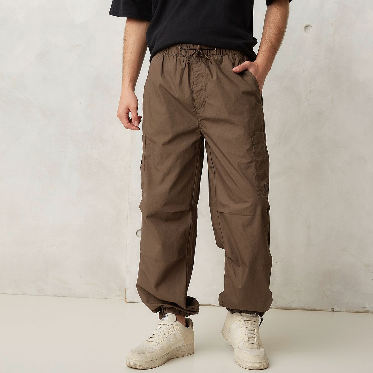 BEARCLIFF - Pantalón 100% Algodón Cargo Fit Casual Hombre Bearcliff