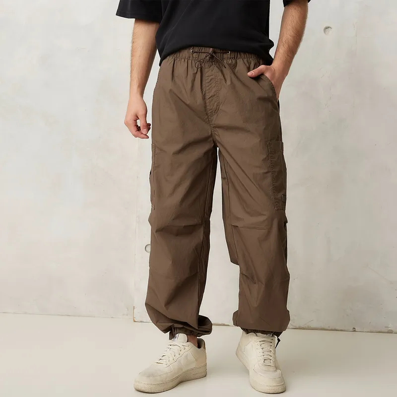 BEARCLIFF - Pantalón 100% Algodón Cargo Fit Casual Hombre Bearcliff