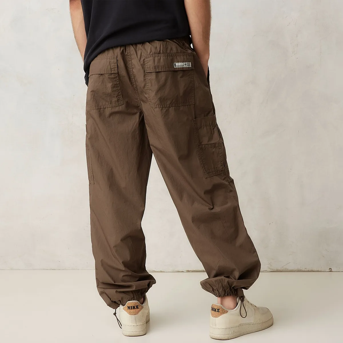 BEARCLIFF - Pantalón 100% Algodón Cargo Fit Casual Hombre Bearcliff