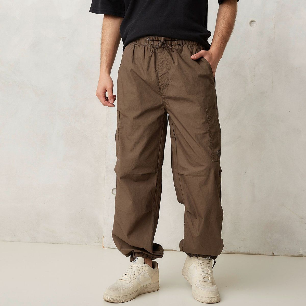 BEARCLIFF - Pantalón 100% Algodón Cargo Fit Casual Hombre Bearcliff