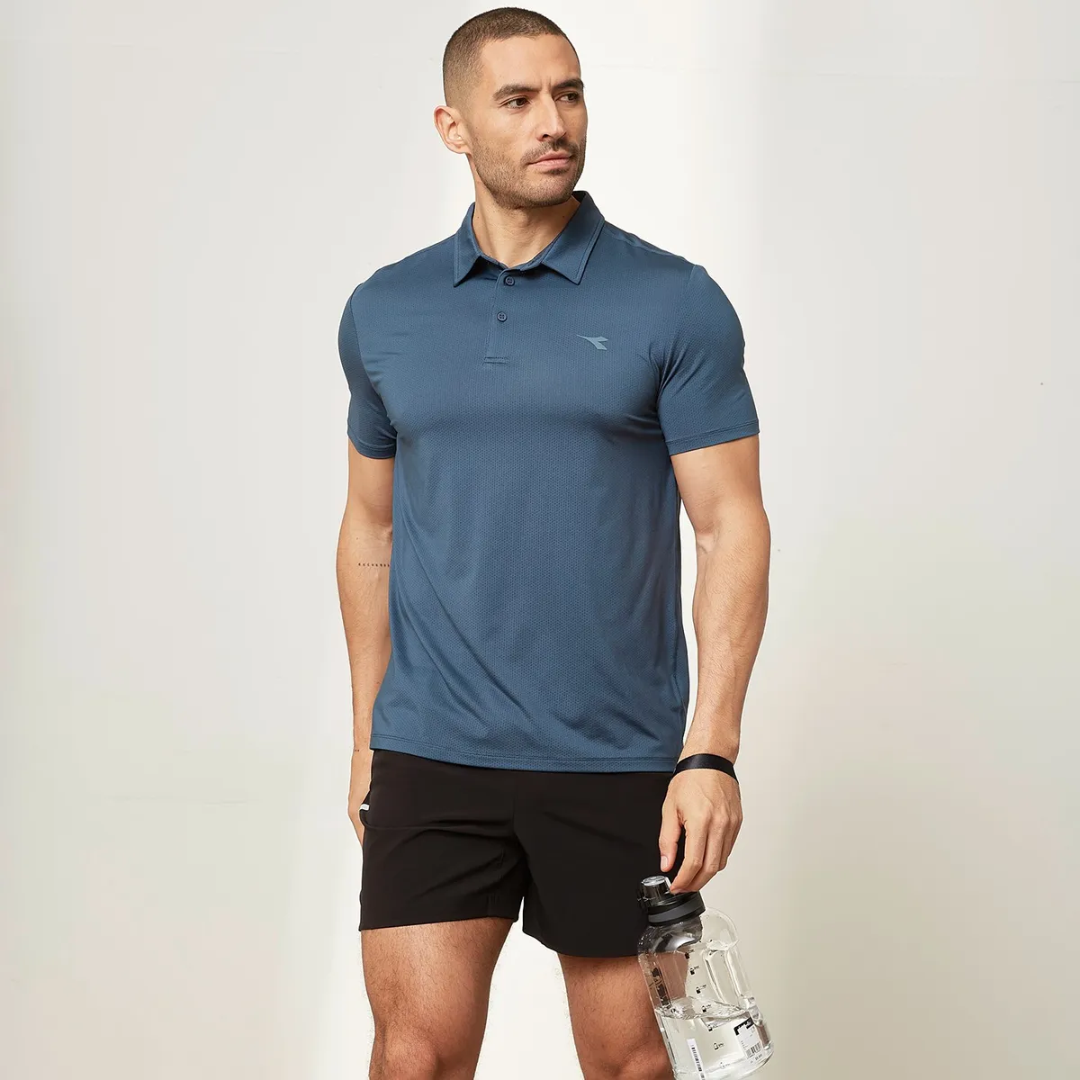 DIADORA - Polo Deportivo Manga Corta Hombre Diadora