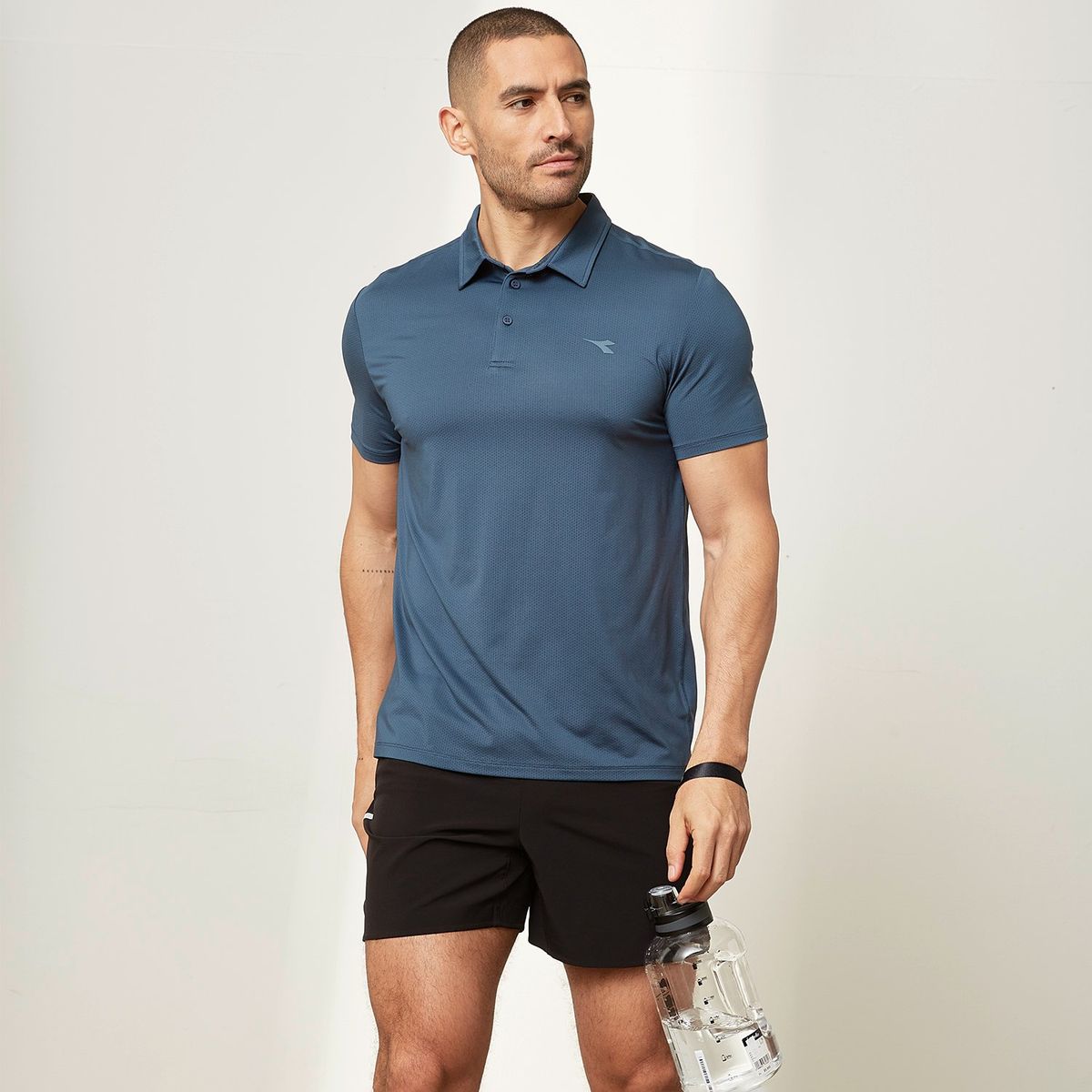 DIADORA - Polo Deportivo Manga Corta Hombre Diadora