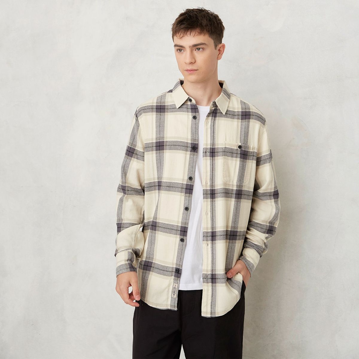 BEARCLIFF - Camisa 100% Algodónregular Fit Hombre Bearcliff